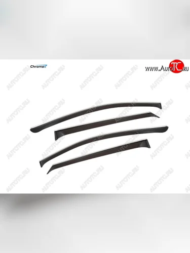 Дефлекторы окон с хромированым молдингом CHROMEX Mazda CX-5  KF (2016-2025)