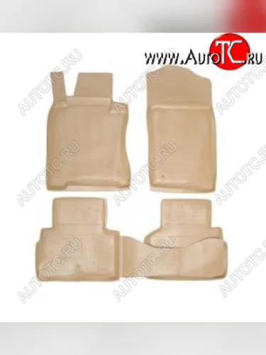 Комплект 3D ковриков салона Element (полиуретан) (Бежевые) Mercedes-Benz B-Class  W246/T246 (2011-2018) хэтчбэк