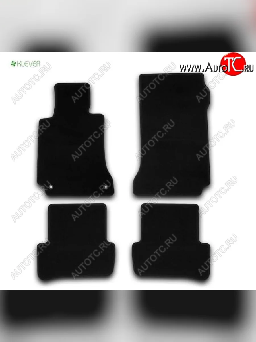 Текстильные коврики салона Klever Econom АКПП Mercedes-Benz C-Class W204 дорестайлинг седан (2007-2011) (Черные)  в Самаре Самарской области