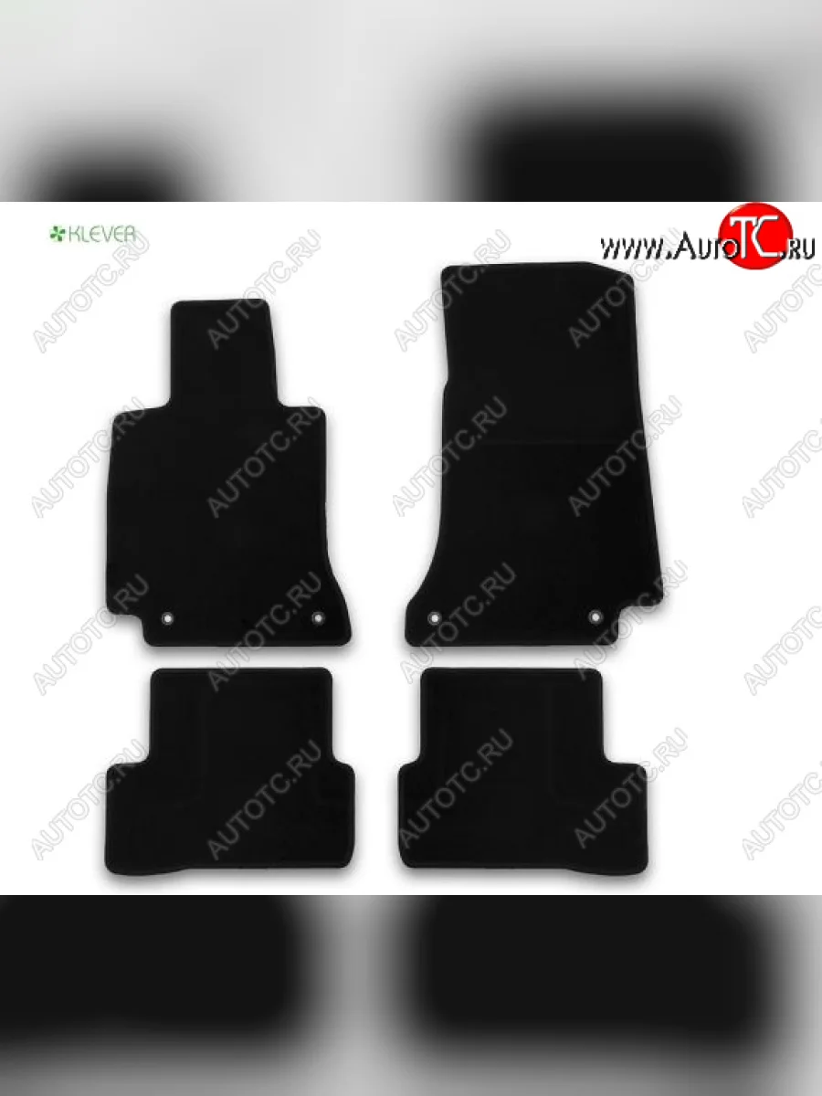 Текстильные коврики салона Klever Econom  Mercedes-Benz C-Class (2014-2025) С205, S205, W205 (Черные)  в Воронеже Воронежской области