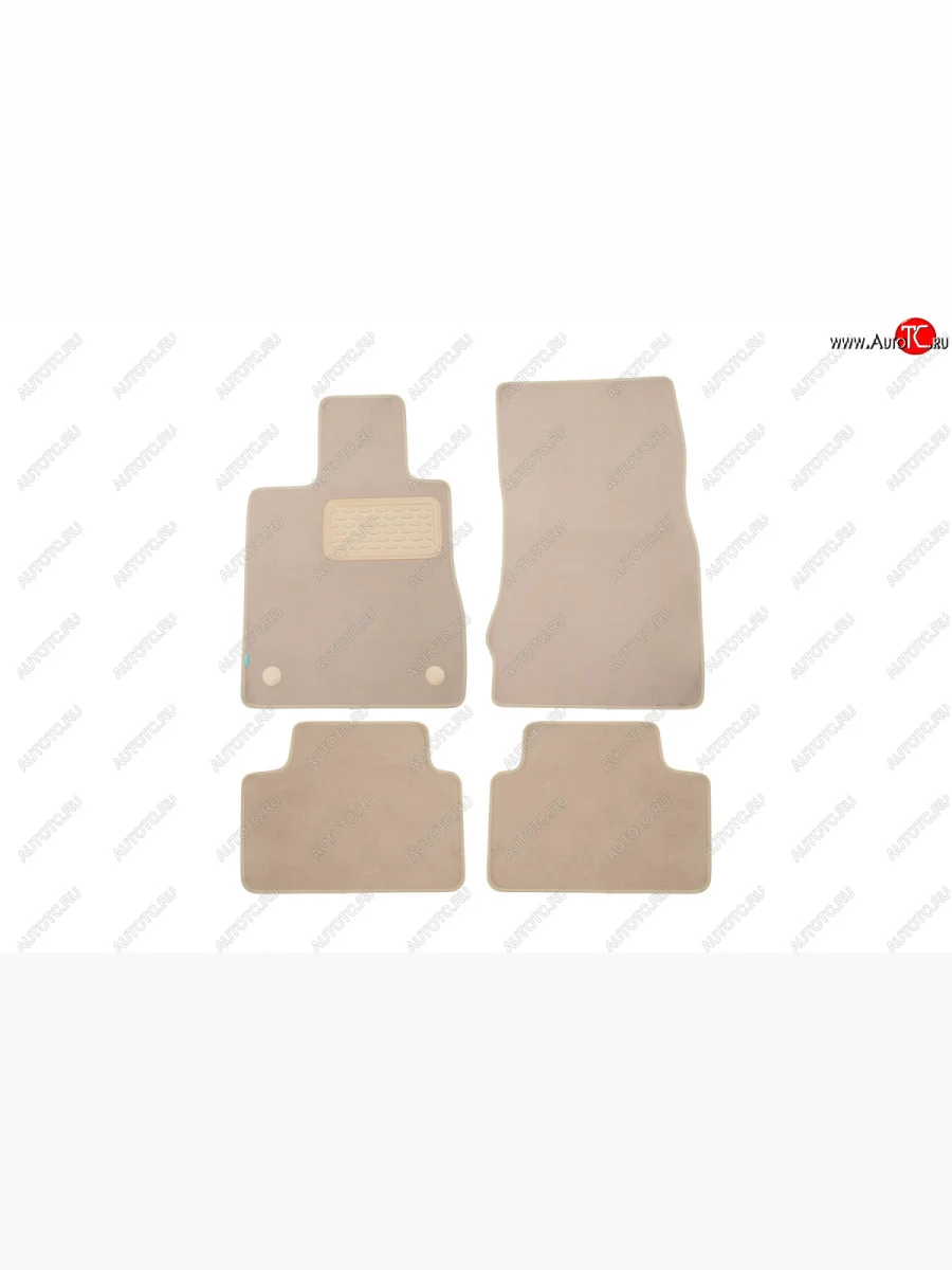 Текстильные коврики салона Klever Premium АКПП седан Mercedes-Benz S class W220 (1998-2005) (Бежевые)  в Воронеже Воронежской области