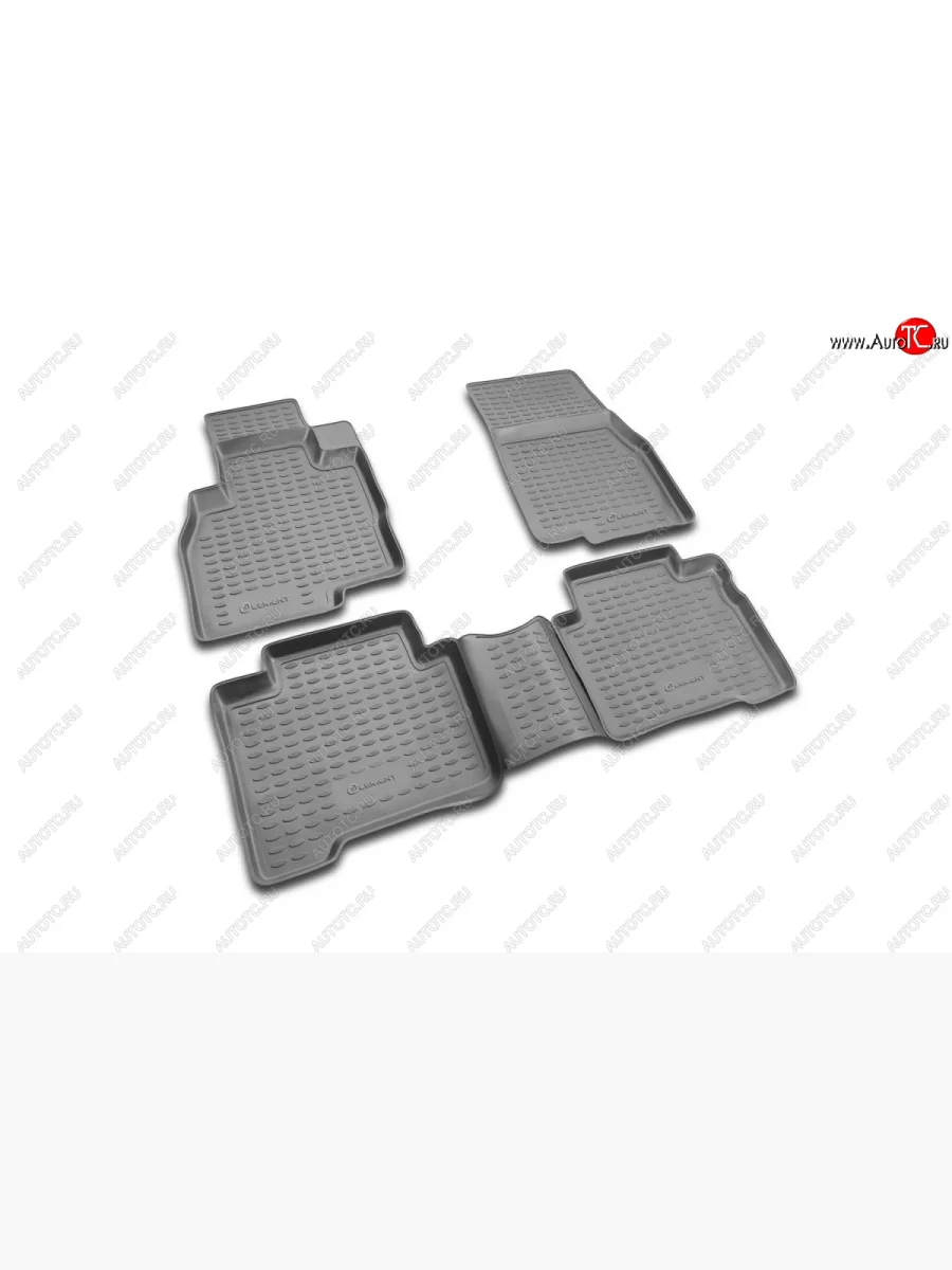 Комплект ковриков салона Element (полиуретан) Mitsubishi Grandis (2003-2009) (Черные)  в Самаре Самарской области