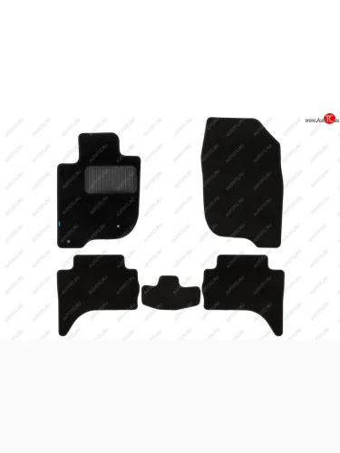 Текстильные коврики салона пикап Klever Premium Mitsubishi L200 5 KK,KL дорестайлинг (2015-2019) (Черные)