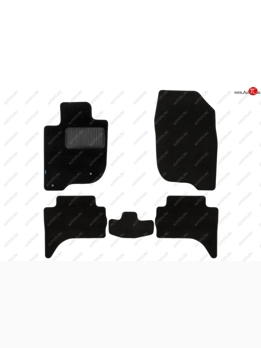 Текстильные коврики салона пикап Klever Premium Mitsubishi L200 5 KK,KL дорестайлинг (2015-2019) (Черные)  в Керчи Республика Крым