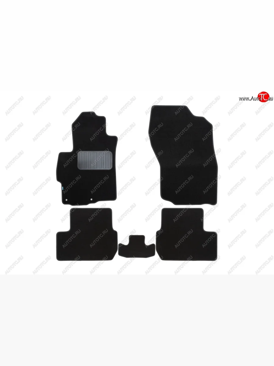 Текстильные коврики салона Klever Premium Mitsubishi Lancer 10 CY седан рестайлинг (2011-2017) (Черные)  в Перми Пермском крае