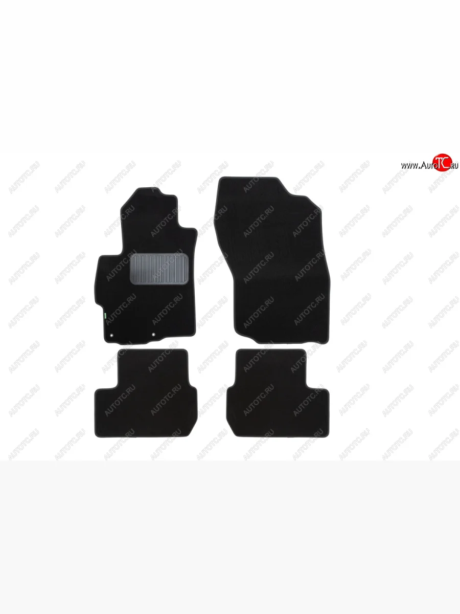 Текстильные коврики салона Klever Standart Mitsubishi Lancer 10 CY седан дорестайлинг (2007-2010) (Черные)  с доставкой в г. Керчь