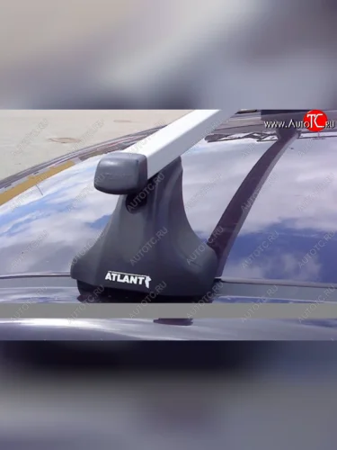 Багажник в сборе Атлант (тип опор Е в штатные места) (Прямоугольные поперечины) Renault Kangoo  KC (1997-2007) 1- дорестайлинг, рестайлинг