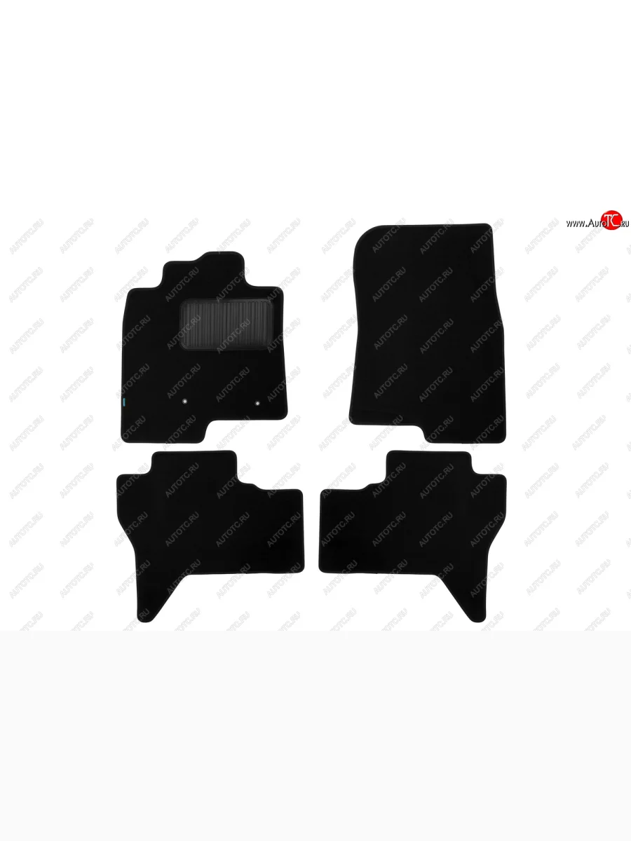 Текстильные коврики салона Klever Premium Mitsubishi Pajero 4 V90 дорестайлинг (2006-2011) (Черные)  в Керчи Республика Крым