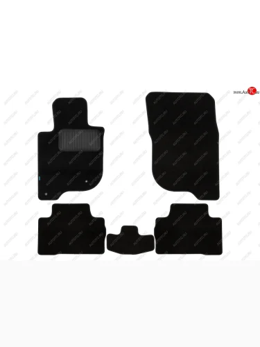 Текстильные коврики салона Klever Premium (Черные) Mitsubishi Pajero Sport  QE (2015-2021) дорестайлинг