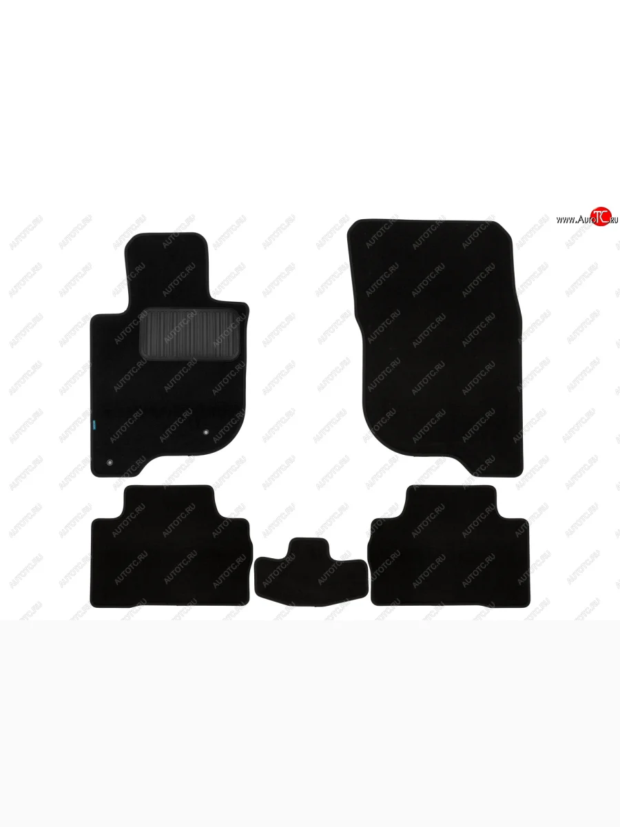 Текстильные коврики салона Klever Premium Mitsubishi Pajero Sport QE дорестайлинг (2015-2021) (Черные)  в Керчи Республика Крым