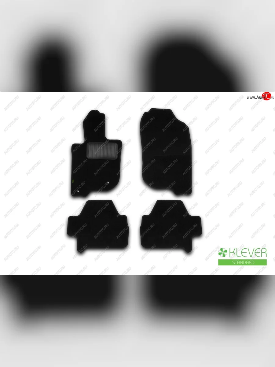 Текстильные коврики салона Klever Standart Mitsubishi Pajero Sport PB дорестайлинг (2008-2013) (Черные)  в Керчи Республика Крым