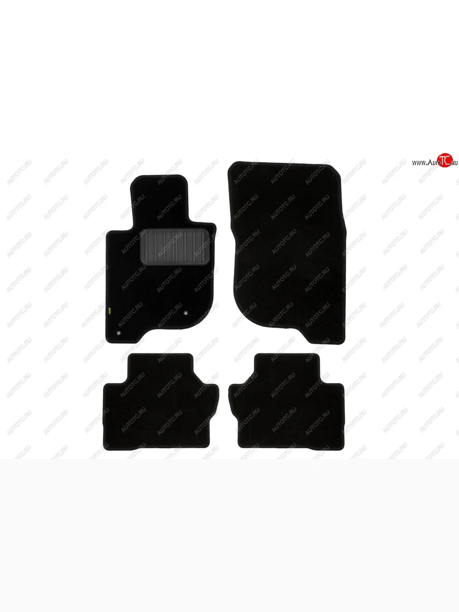Текстильные коврики салона Klever Standart Mitsubishi Pajero Sport QE дорестайлинг (2015-2021) (Черные)  в Керчи Республика Крым