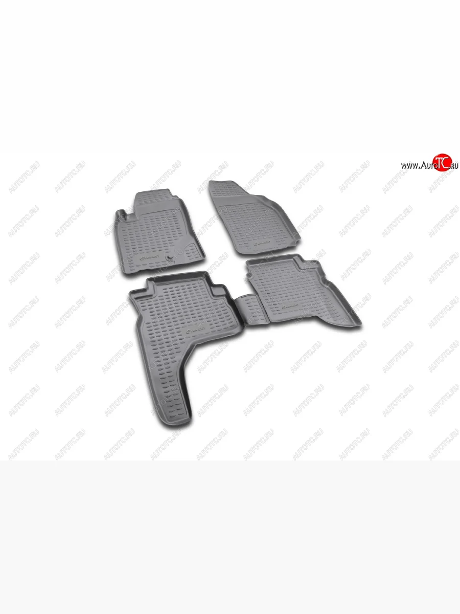 Комплект ковриков салона Element (полиуретан)  Mitsubishi Pajero Sport (1996-2008) PA (Черные)  в Перми Пермском крае