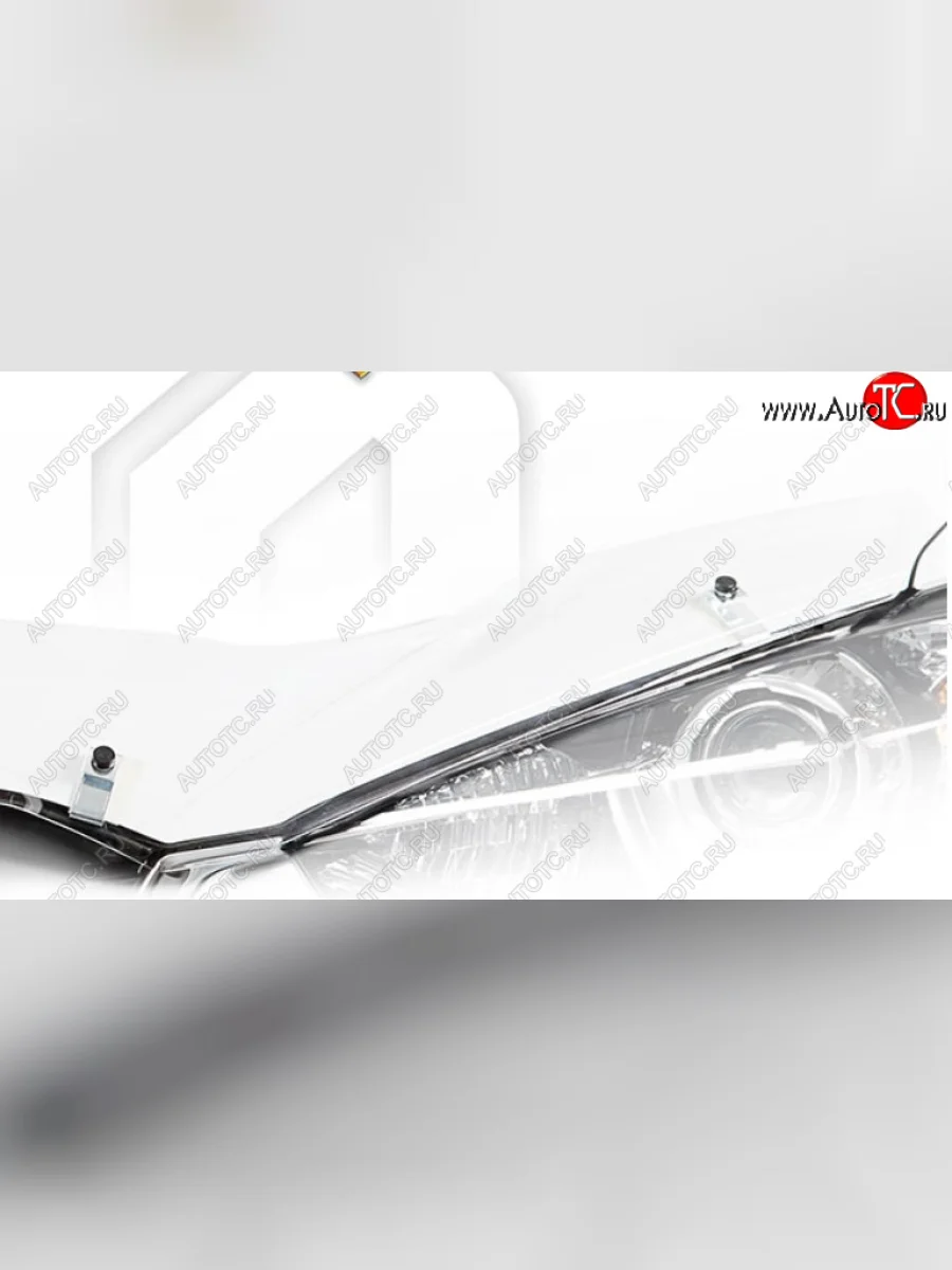 Дефлектор капота CA-Plastic Лада ВАЗ Ларгус рестайлинг R90 (2021-2025) (Classic прозрачный, Без надписи)  с доставкой в г. Керчь