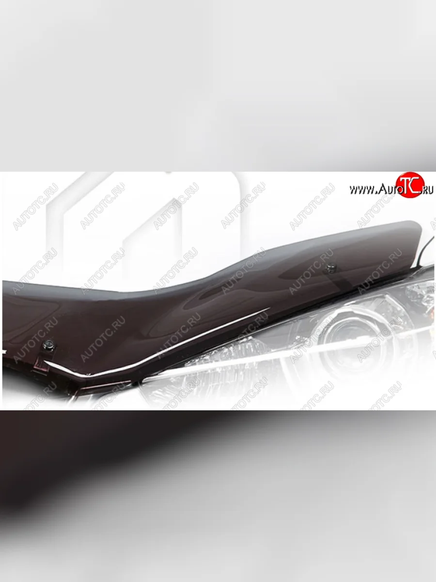 Дефлектор капота CA-Plastic Лада ВАЗ Ларгус рестайлинг R90 (2021-2025) (Classic полупрозрачный, Без надписи)  с доставкой в г. Керчь