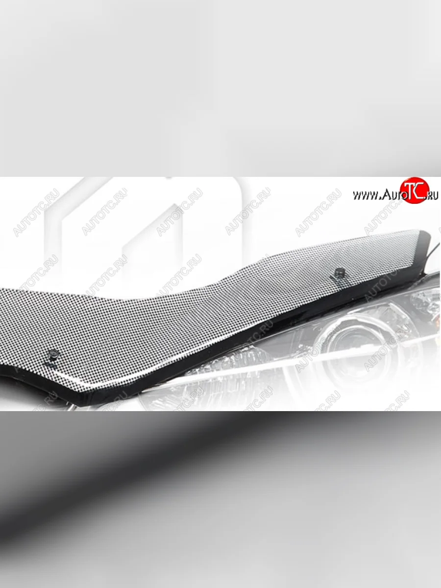 Дефлектор капота CA-Plastic Лада ВАЗ Ларгус рестайлинг R90 (2021-2025) (Шелкография черная)  с доставкой в г. Керчь