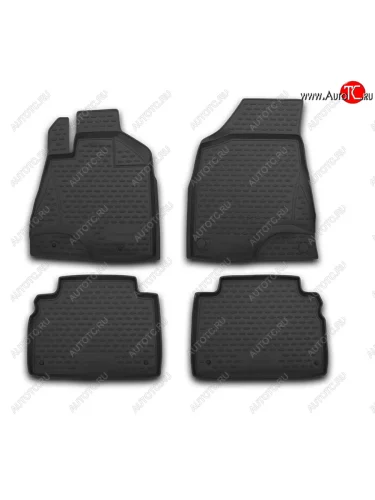 Комплект 3D ковриков салона Element (полиуретан) Nissan NP300 (2008-2013)