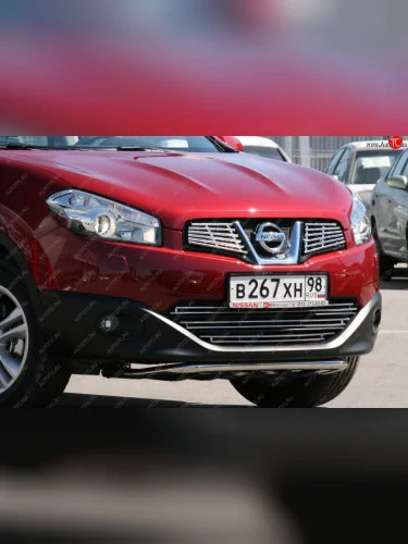 Декоративный элемент воздухозаборника Souz96 (d10) Nissan Qashqai +2  1 (2010-2014) J10 рестайлинг