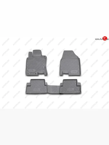Комплект ковриков салона Element полиуретан серые Nissan Qashqai 1 J10 дорестайлинг (2007-2010)