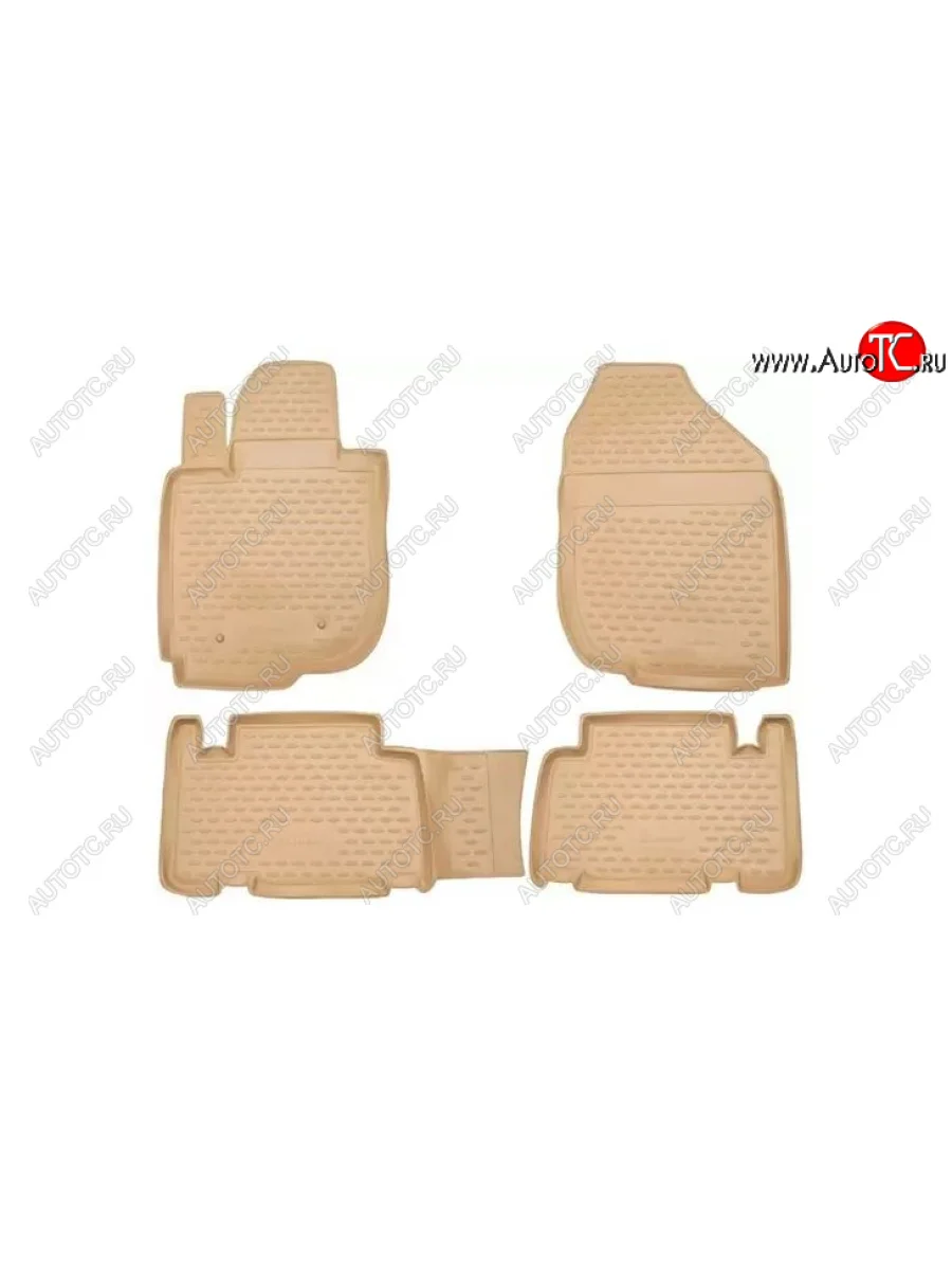 Комплект ковриков салона Element (полиуретан, бежевые)  Nissan Teana (2003-2005) 1 J31  в Воронеже Воронежской области