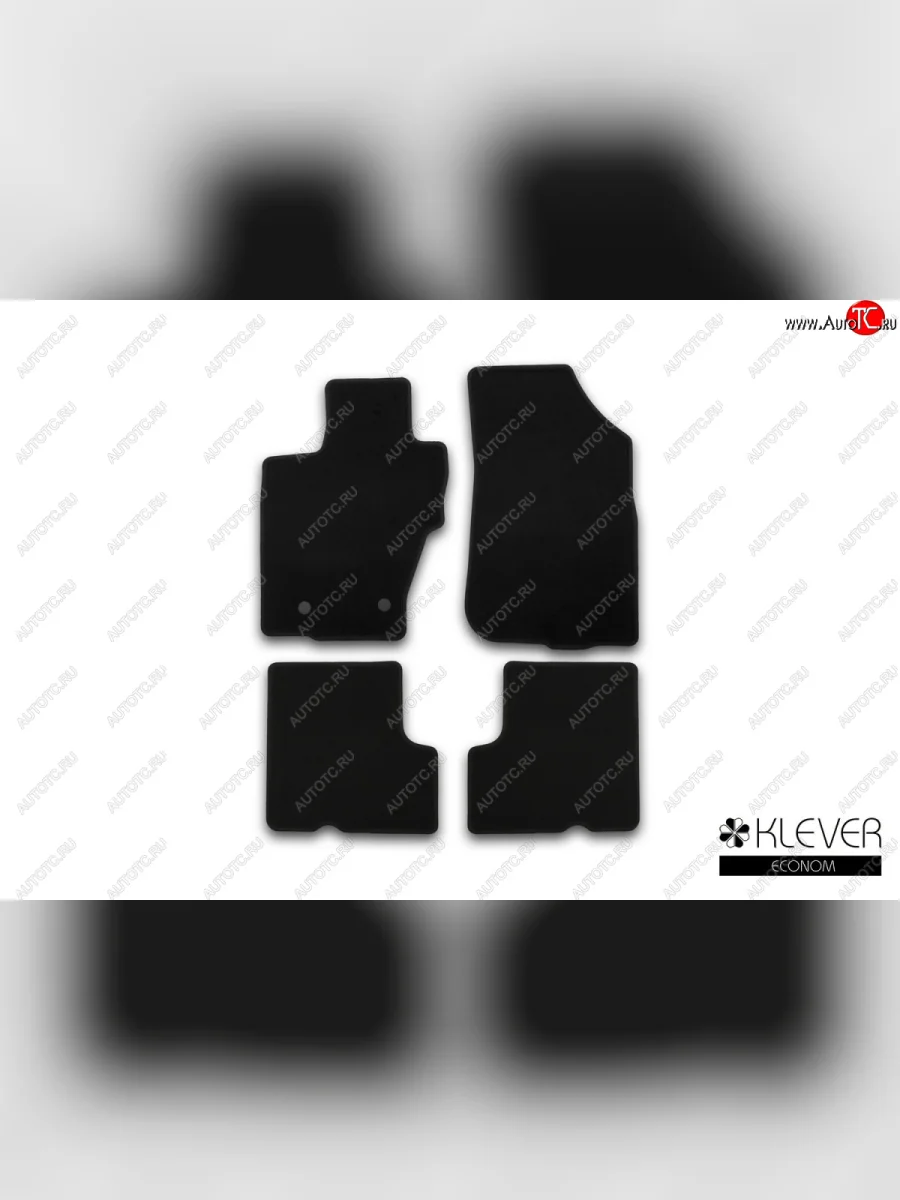 Текстильные коврики салона Klever Econom без ручки для дистанционного открытия лючка бензобака Nissan Terrano D10 рестайлинг (2016-2022)  в Керчи Республика Крым
