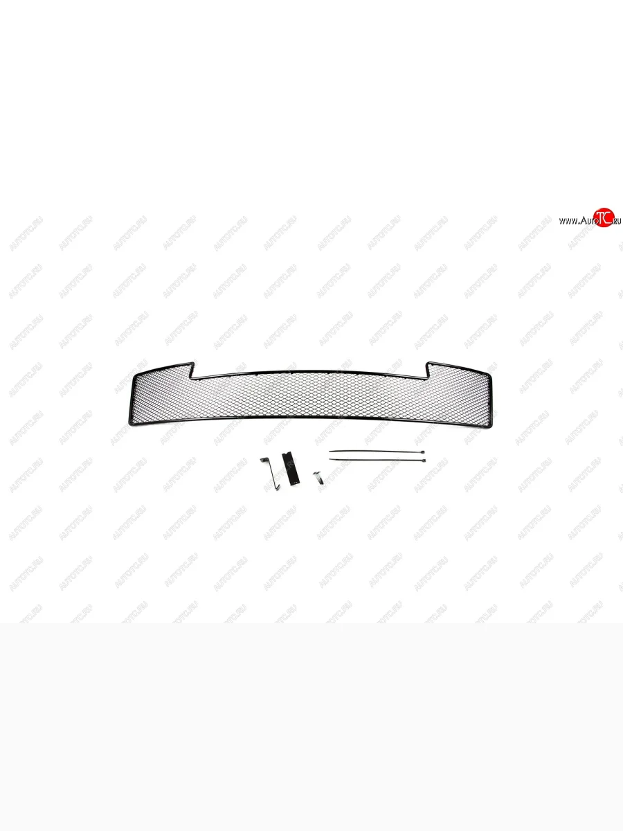 Сетка на бампер внешняя Arbori черн., 15 мм Nissan Tiida 1 C11 седан рестайлинг (2010-2014)
