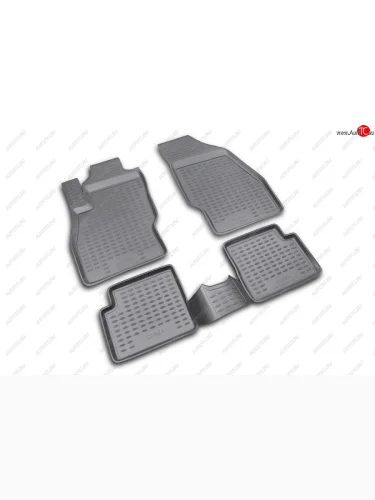 Комплект ковриков салона Element (полиуретан, серые) Opel Corsa D   дорестайлинг, хэтчбэк 5 дв. (2006-2010)