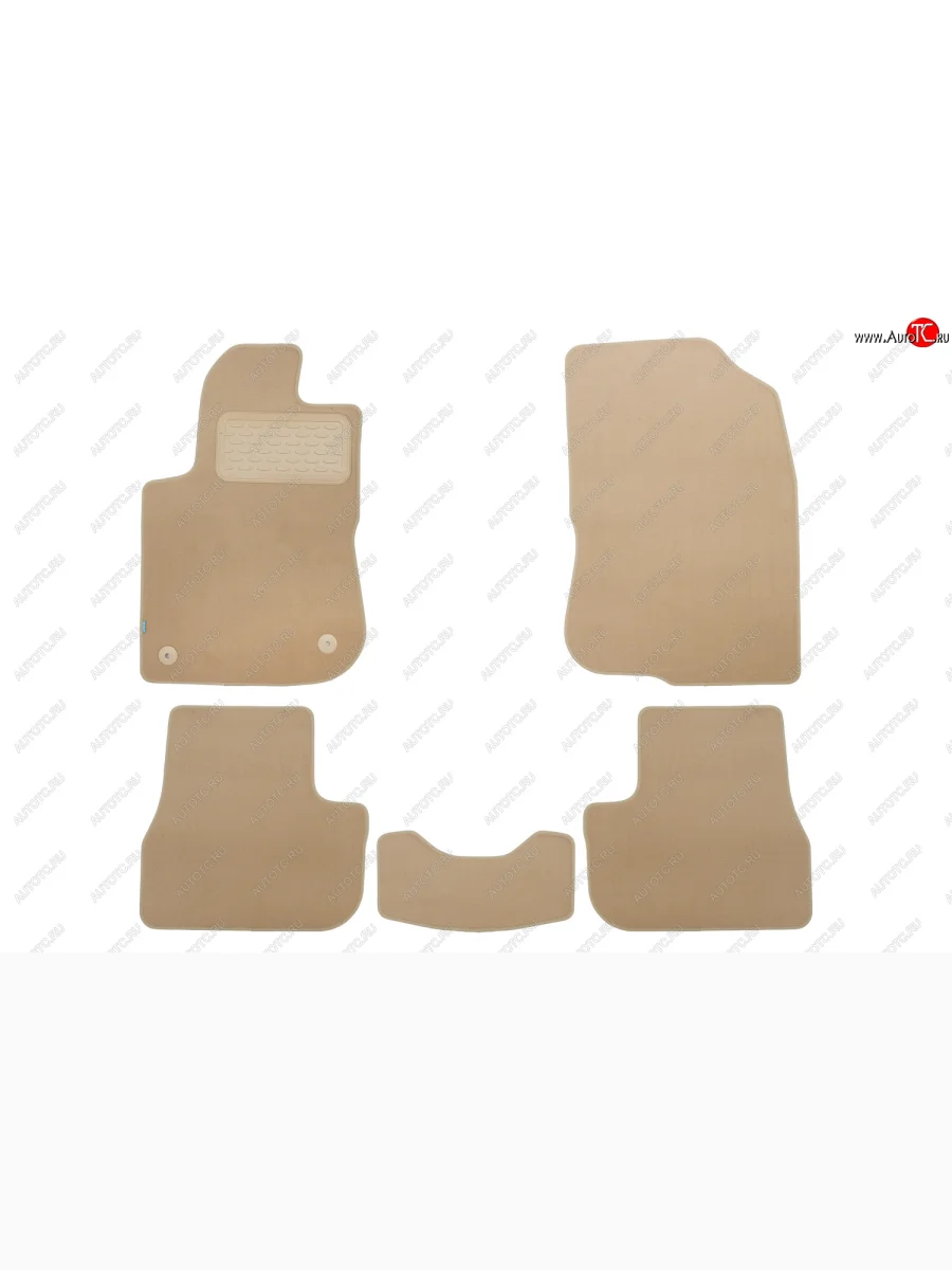 Коврики салона (текстиль) Klever Premium Peugeot 2008  дорестайлинг (2013-2016) (Бежевые)  в Керчи Республика Крым