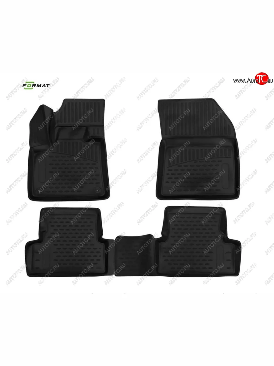 Комплект ковриков салона Format (повышенная износостойкость). Peugeot 3008 2 C1A,C2A доресайлинг (2016-2020)  в Керчи Республика Крым