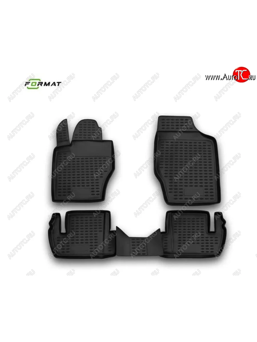 Комплект ковриков салона Format (повышенная износостойкость).  Peugeot 307 (2001-2008) универсал, хэтчбэк 3 дв., хэтчбэк 5 дв.  в Перми Пермском крае