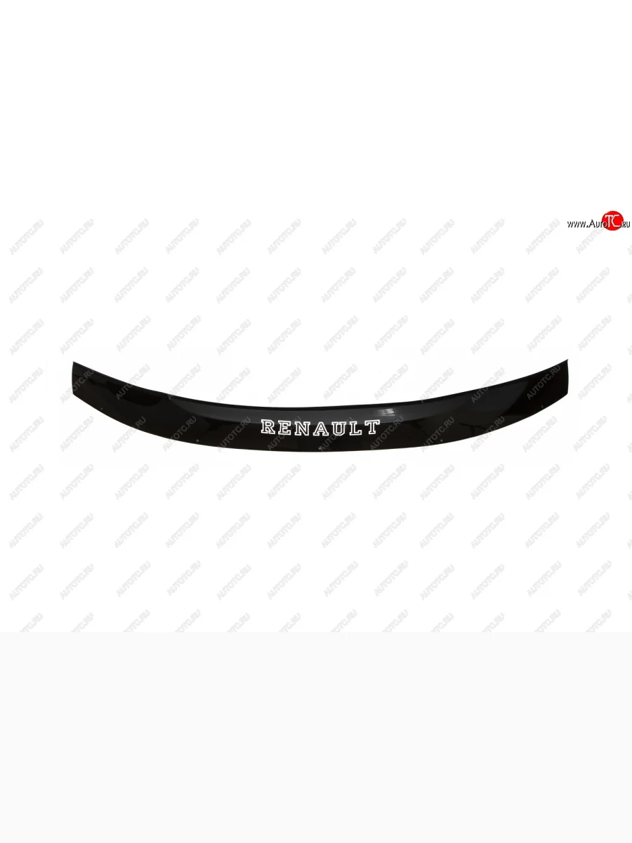 Дефлектор капота REIN (ЕВРО крепеж)  Renault Duster (2010-2015) HS  в Керчи Республика Крым