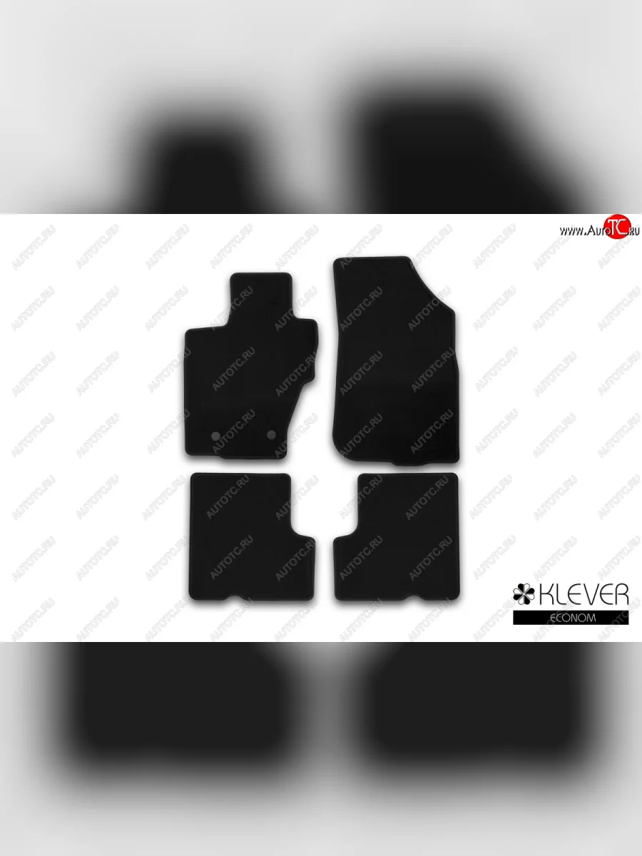 Текстильные коврики салона 2WD/4WD Klever Econom Renault Duster HS рестайлинг (2015-2021) (без ручки для дистанционного открытия лючка бензобака)  в Перми Пермском крае