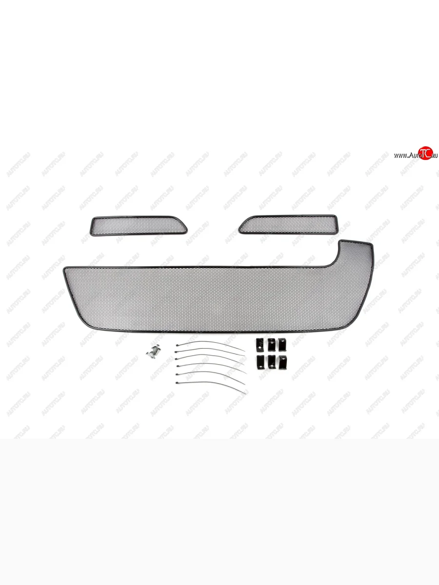 Сетка на бампер внешняя для комплектаций PrivilegeLuxe PrivilegeAdventure Arbori Renault Duster HS рестайлинг (2015-2021) (Черная 10 мм)  в Самаре Самарской области