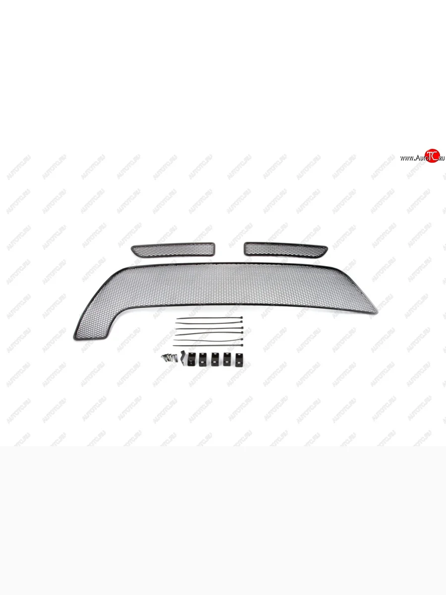 Сетка на бампер внешняя для комплектаций Privilege Luxe Privilege AdventureArbori Renault Duster HS рестайлинг (2015-2021) (Черная 15 мм)  в Самаре Самарской области