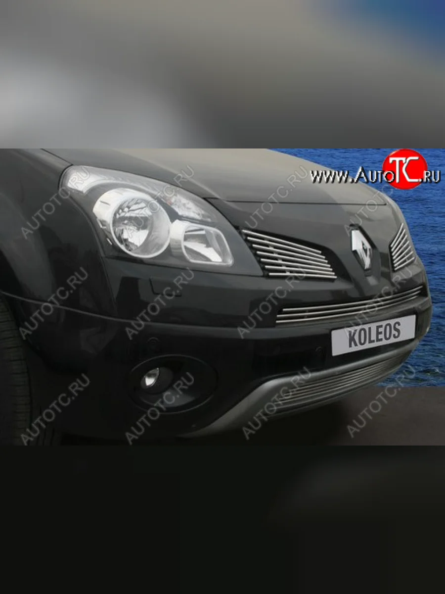 Декоративный элемент воздухозаборника Souz96 (2 элемента - верх+низ)  Renault Koleos (2007-2011)  с доставкой в г. Самара