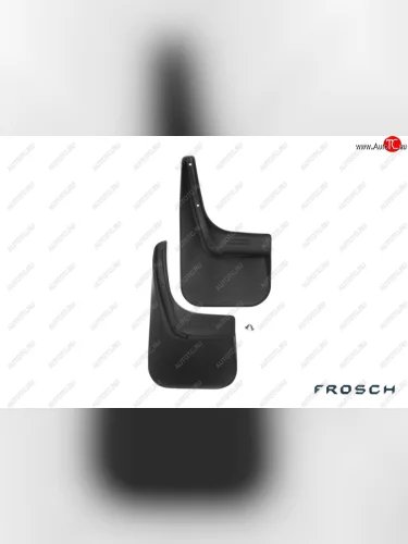 Брызговики Frosch optimum (установка c подкрылком) (Задние) Renault Logan  1 (2004-2016) дорестайлинг, рестайлинг