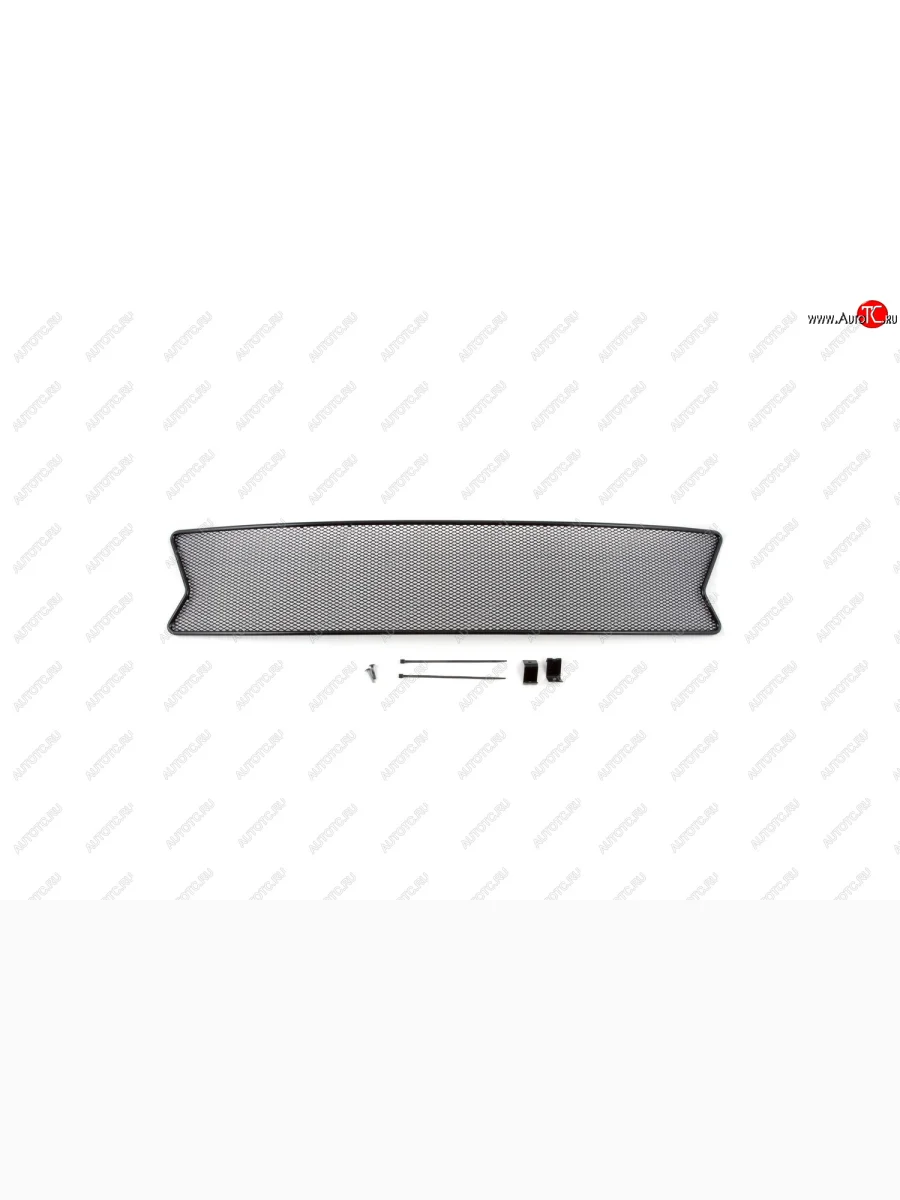 Сетка на бампер внешняя Arbori черн., 10 мм, без хр.пак Renault Logan 2 дорестайлинг (2014-2018)  с доставкой в г. Керчь