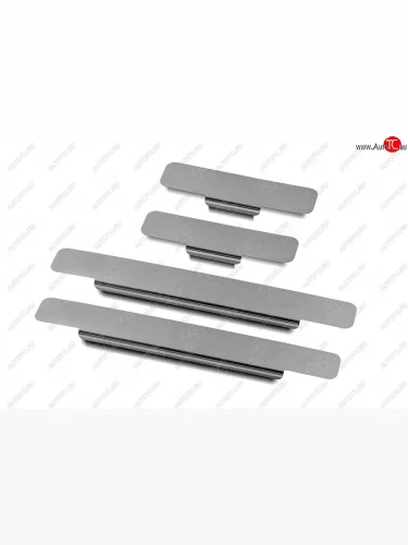 Накладки порожков салона Russtal (Нержавейка шлифованная) Hyundai Sonata DN8 (2019-2022)