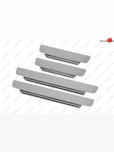 Накладки порожков салона Russtal (Нержавейка полированная) Hyundai Tucson TL дорестайлинг (2015-2018)