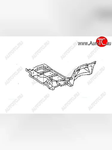 Левая защита двигателя (пыльник) SAT Toyota Ipsum ACM20 дорестайлинг (2001-2003)