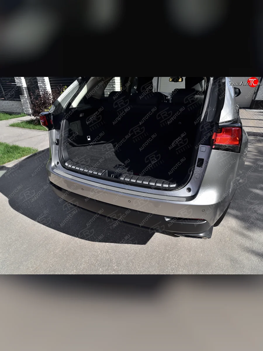 Защитная накладка заднего бампера Russtal Lexus NX200 Z10 дорестайлинг (2014-2017) (Нержавейка шлифованная)  с доставкой в г. Керчь