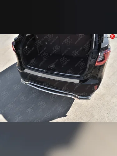 Защитная накладка заднего бампера Russtal (Нержавейка полированная) Lexus RX350 AL20 дорестайлинг (2015-2019)