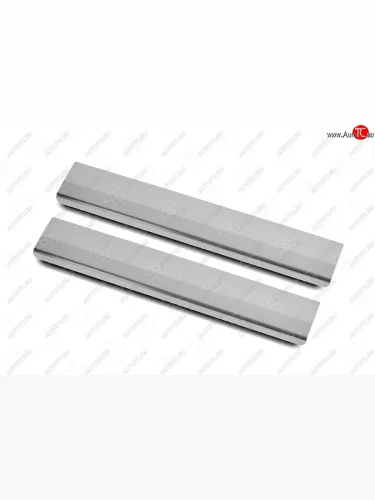 Накладки порожков салона Russtal (Нержавейка шлифованная) Lexus RX350 AL20 дорестайлинг (2015-2019)