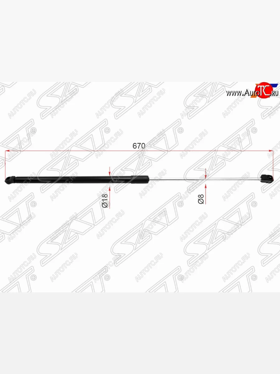 Упор капота SAT Opel Vectra C седан рестайлинг (2005-2008)  с доставкой в г. Керчь