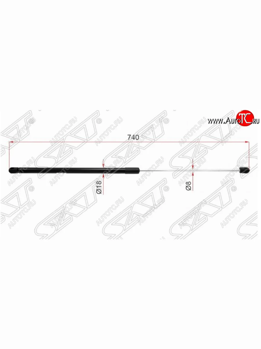 Упор капота SAT  Skoda Superb (2001-2006) седан  в Воронеже Воронежской области