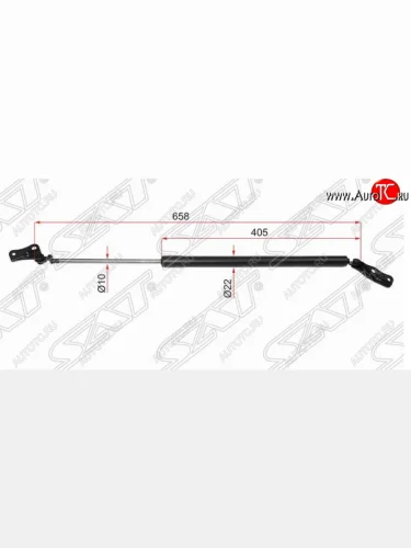 Правый упор багажника SAT Toyota Estima AHR10,XR30, XR40 (2000-2006)