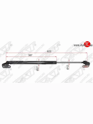 Упор багажника SAT LH (спойлер) Toyota 4Runner  N180 - Hilux Surf  N180