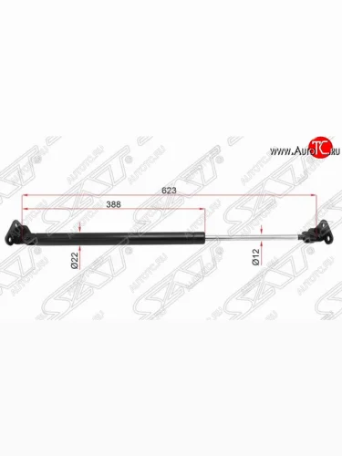 Упор багажника SAT RH(спойлер) Toyota 4Runner  N180 - Hilux Surf  N180