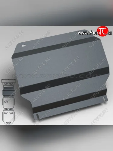 Защита картера двигателя NLZ (3.0/2.5, МКПП, 3 мм) (Без крепежа) Mitsubishi L200 4  дорестайлинг (2006-2014)