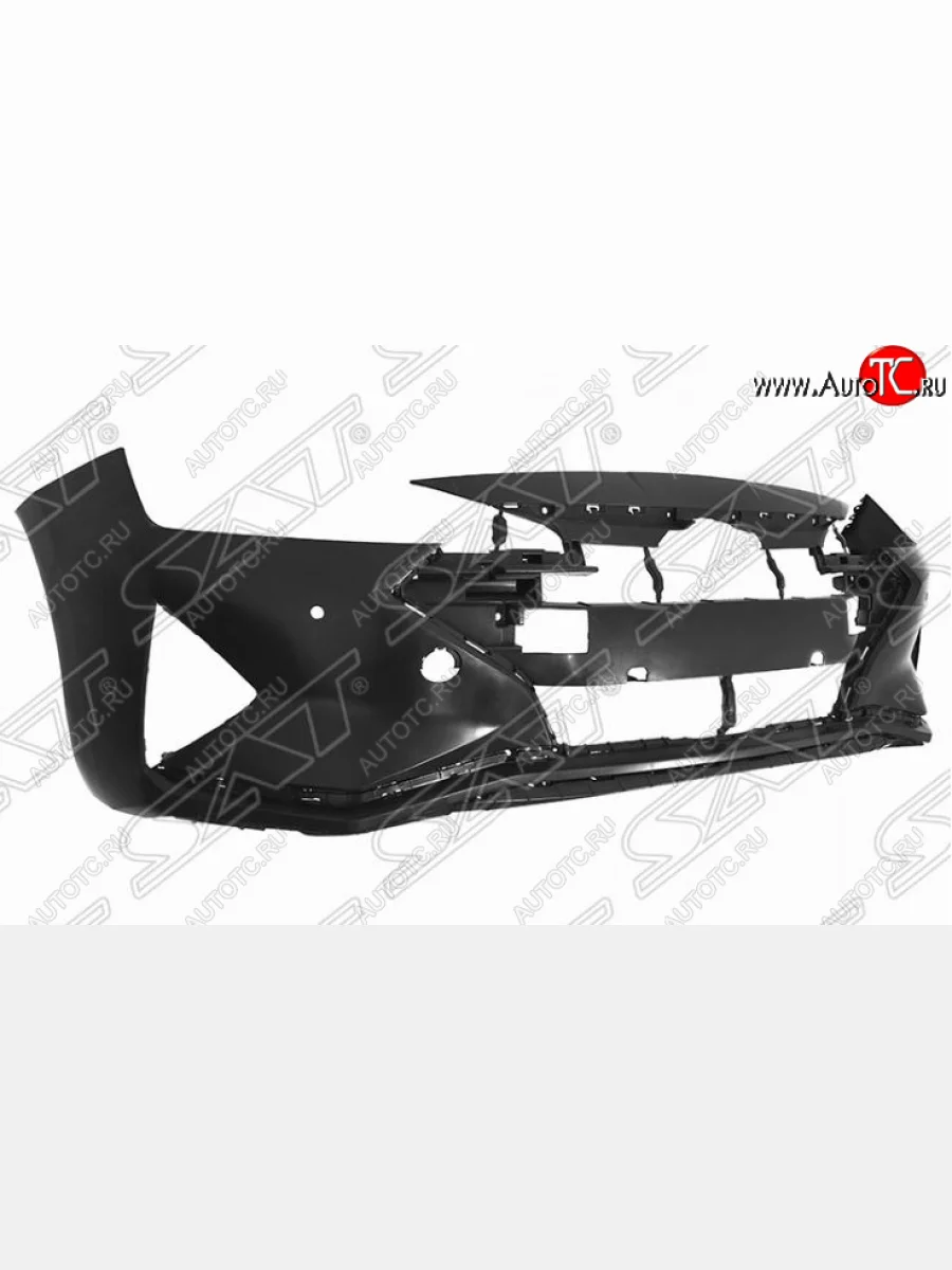 Передний бампер SAT (под сонары) Hyundai Elantra AD рестайлинг (2018-2020) (под сонары, неокрашенный)  в Самаре Самарской области